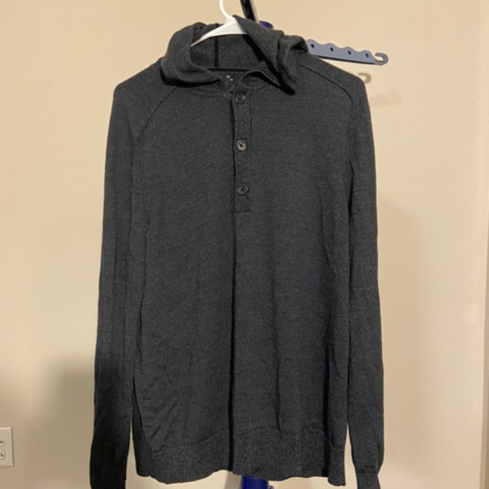 Men's Waffle Button Hoodie